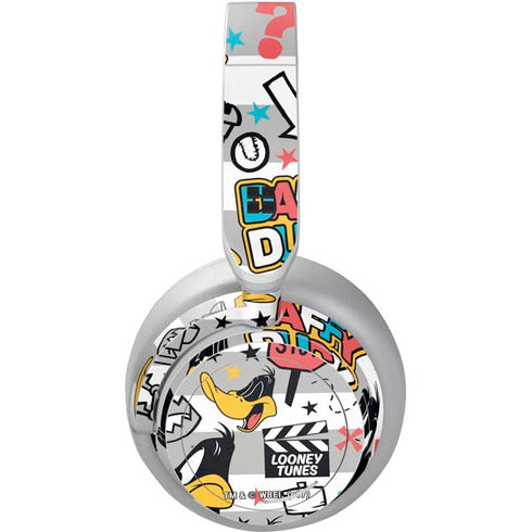 Looney Tunes Daffy Duck Striped Patches Surface Headphones Skin