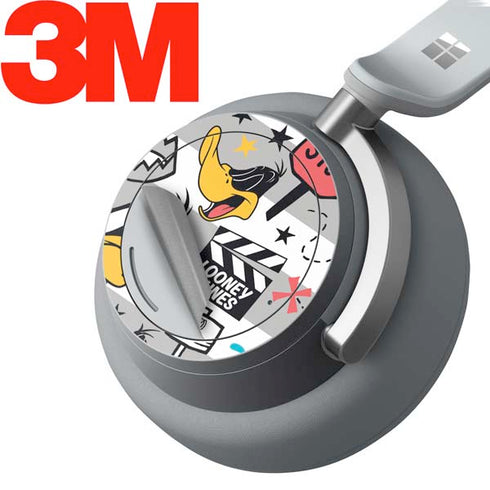 Looney Tunes Daffy Duck Striped Patches Surface Headphones Skin