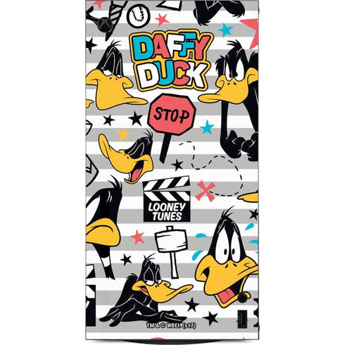 Looney Tunes Daffy Duck Striped Patches XBox Series X Digital Edition Console Skin
