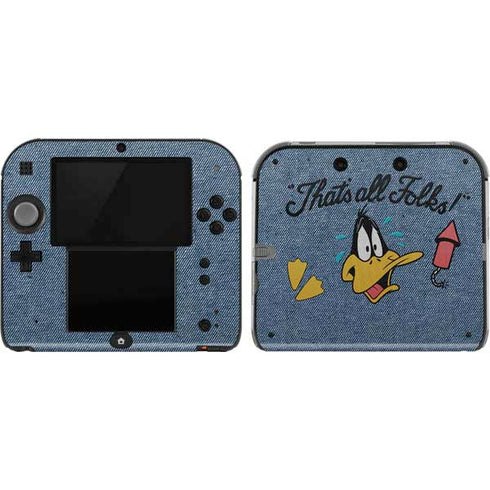Looney Tunes Daffy Duck Thats All Folks Nintendo 2DS Skin