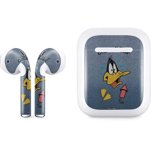 Looney Tunes Daffy Duck Thats All Folks Apple AirPods Skin