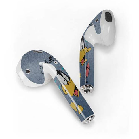 Looney Tunes Daffy Duck Thats All Folks Apple AirPods Skin
