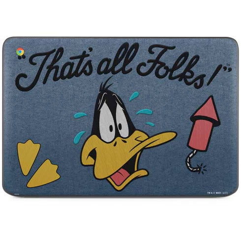 Looney Tunes Daffy Duck Thats All Folks HP Chromebook Skin