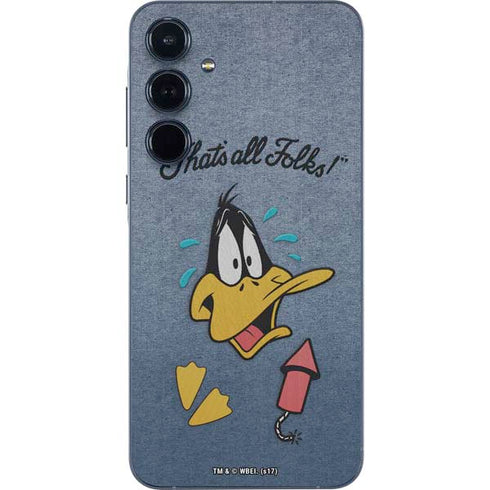 Looney Tunes Daffy Duck Thats All Folks Galaxy A35 5G Skin