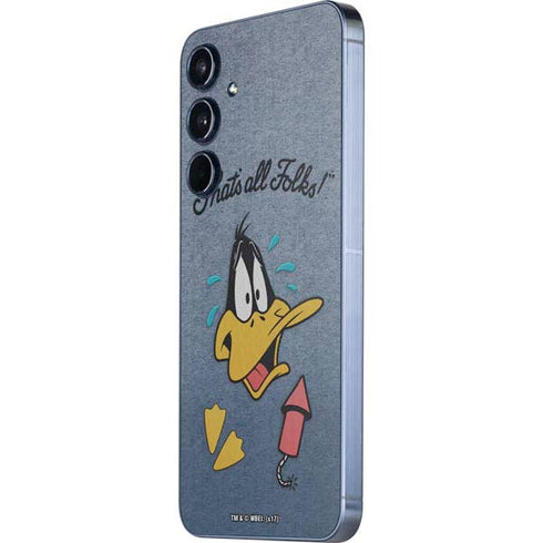 Looney Tunes Daffy Duck Thats All Folks Galaxy A35 5G Skin