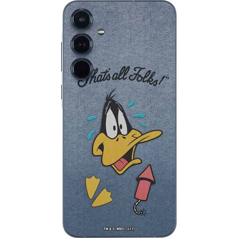 Looney Tunes Daffy Duck Thats All Folks Galaxy A36 5G Skin