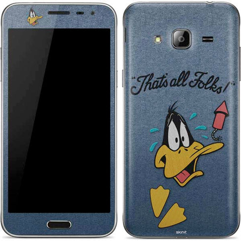 Looney Tunes Daffy Duck Thats All Folks Galaxy J3 Skin