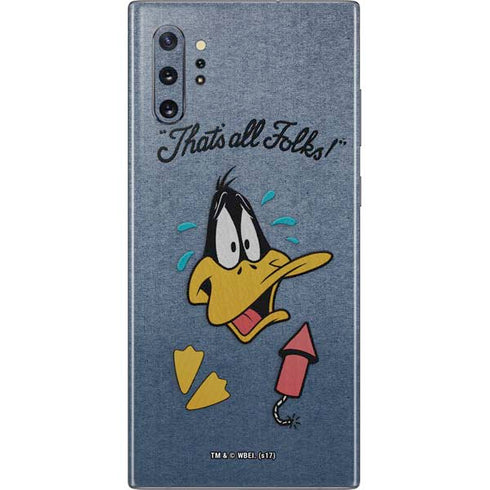 Looney Tunes Daffy Duck Thats All Folks Galaxy Note 10 Plus Skin