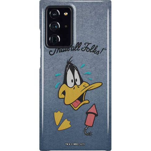 Looney Tunes Daffy Duck Thats All Folks Galaxy Cases