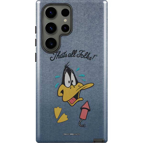 Looney Tunes Daffy Duck Thats All Folks Galaxy S23 Ultra Pro Case