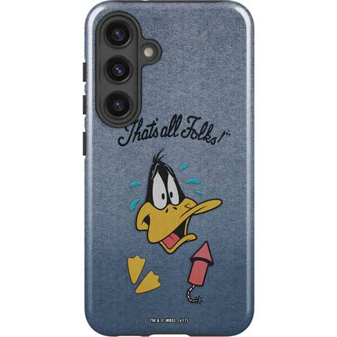 Looney Tunes Daffy Duck Thats All Folks Galaxy S25 Plus Impact Case