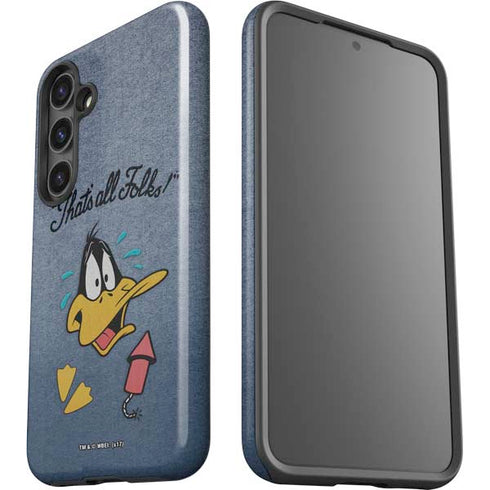 Looney Tunes Daffy Duck Thats All Folks Galaxy S25 Plus Impact Case