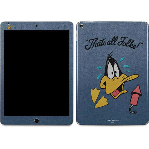 Looney Tunes Daffy Duck Thats All Folks iPad Skins