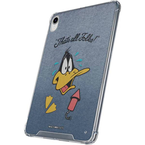 Looney Tunes Daffy Duck Thats All Folks iPad 11th Gen (2025) Clear Case
