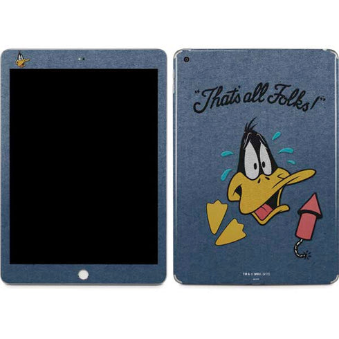 Looney Tunes Daffy Duck Thats All Folks Apple iPad Skin