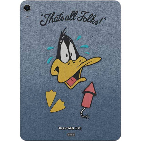 Looney Tunes Daffy Duck Thats All Folks Apple iPad Air Skin