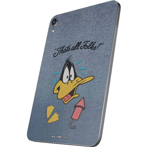 Looney Tunes Daffy Duck Thats All Folks Apple iPad Mini Skin