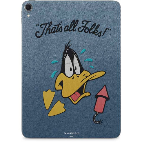 Looney Tunes Daffy Duck Thats All Folks Apple iPad Pro Skin