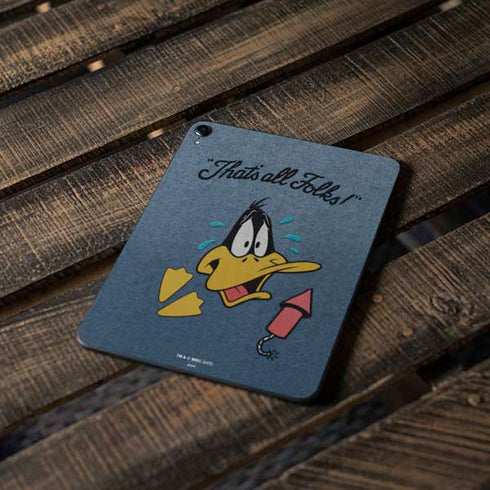 Looney Tunes Daffy Duck Thats All Folks Apple iPad Pro Skin