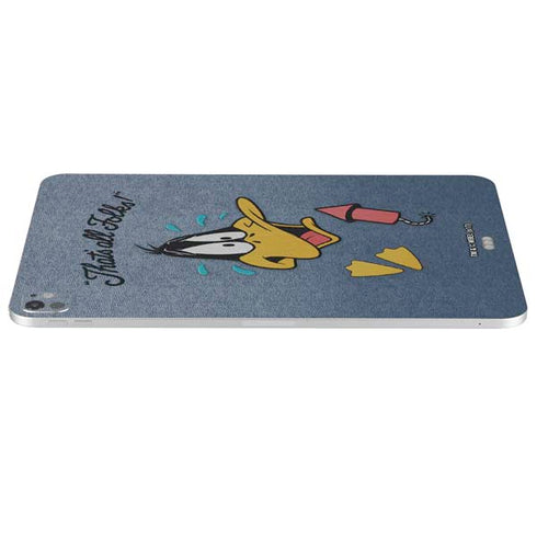 Looney Tunes Daffy Duck Thats All Folks iPad Pro 13in M4 (2024) Skin
