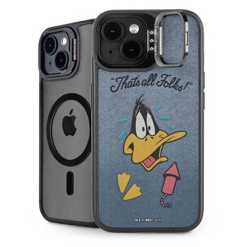 Looney Tunes Daffy Duck Thats All Folks iPhone 13 Kickstand Case