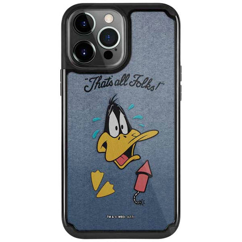 Looney Tunes Daffy Duck Thats All Folks iPhone Cases