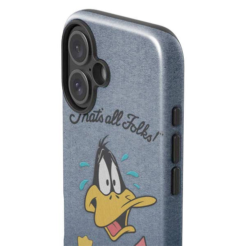Looney Tunes Daffy Duck Thats All Folks iPhone 16 Impact Case