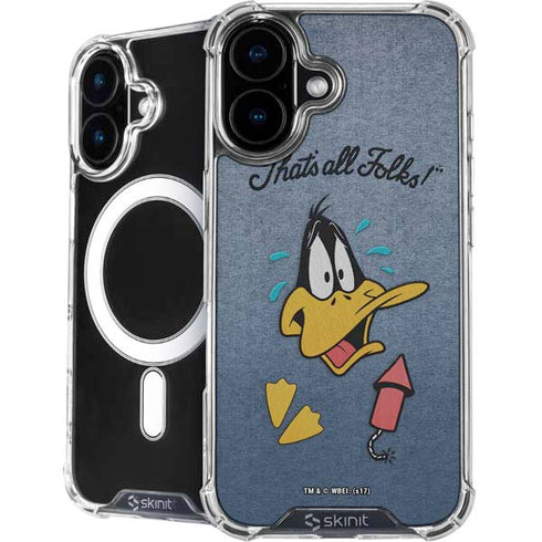 Looney Tunes Daffy Duck Thats All Folks iPhone 16 MagSafe Case
