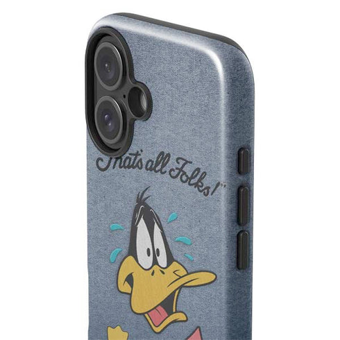 Looney Tunes Daffy Duck Thats All Folks iPhone 16 Plus Impact Case