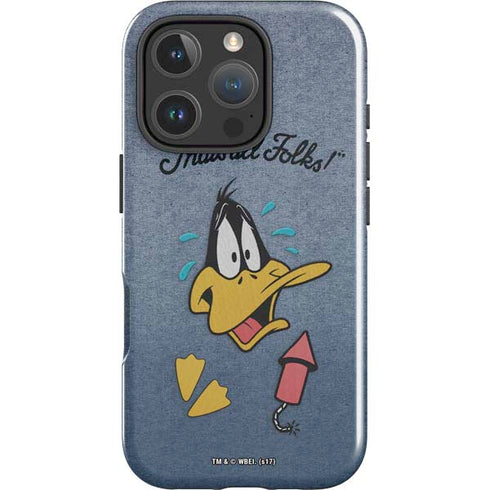 Looney Tunes Daffy Duck Thats All Folks iPhone 16 Pro Max Impact Case