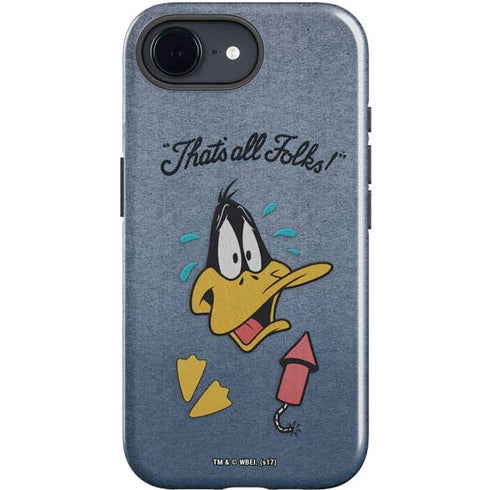 Looney Tunes Daffy Duck Thats All Folks iPhone 16e Impact Case