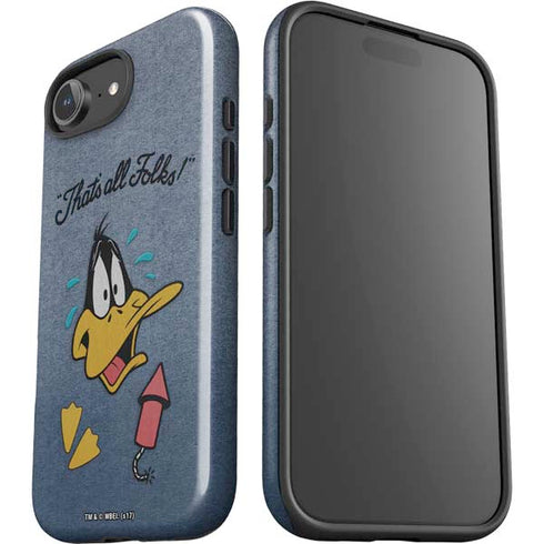 Looney Tunes Daffy Duck Thats All Folks iPhone 16e Impact Case