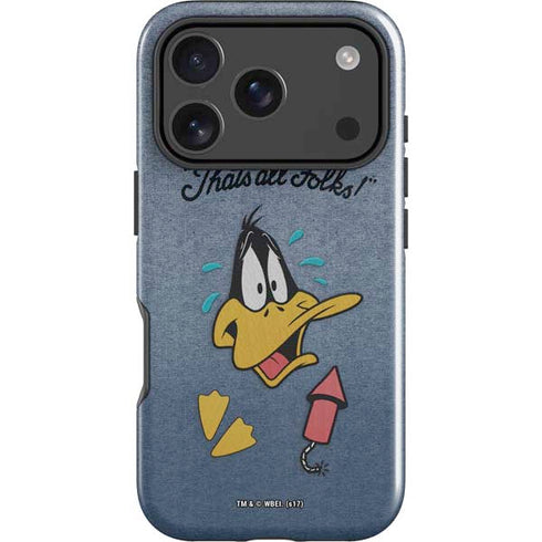Looney Tunes Daffy Duck Thats All Folks iPhone 18 Pro Max Impact Case