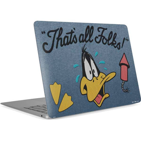Looney Tunes Daffy Duck Thats All Folks Apple MacBook Air Skin