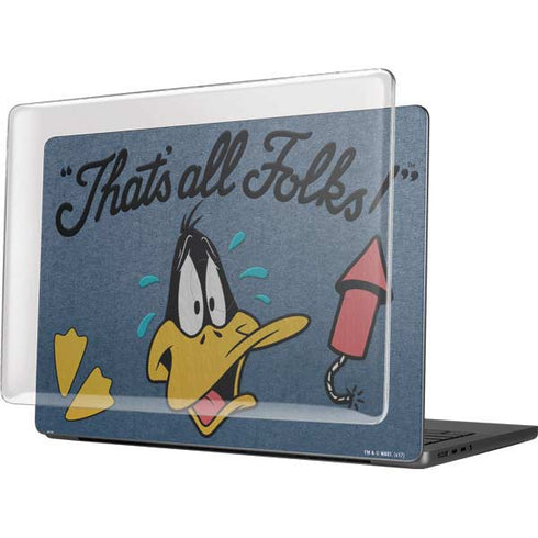 Looney Tunes Daffy Duck Thats All Folks MacBook Pro 14in (2021-24) Case plus Skin