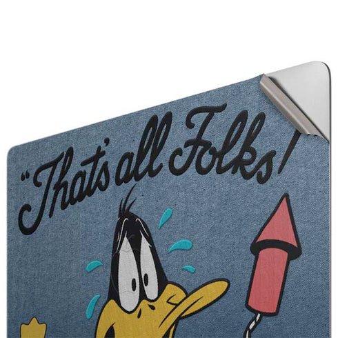 Looney Tunes Daffy Duck Thats All Folks Apple MacBook Pro 16-inch Skin