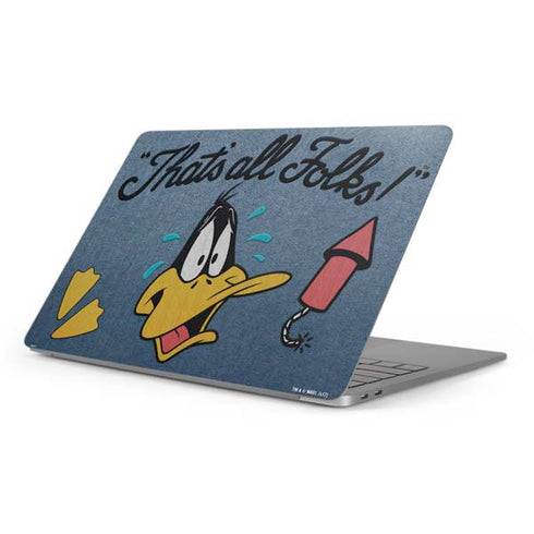 Looney Tunes Daffy Duck Thats All Folks Apple MacBook Pro 16-inch Skin