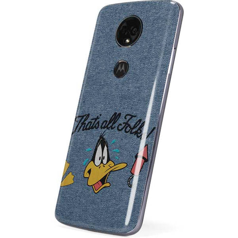 Looney Tunes Daffy Duck Thats All Folks Moto E5 Plus Skin