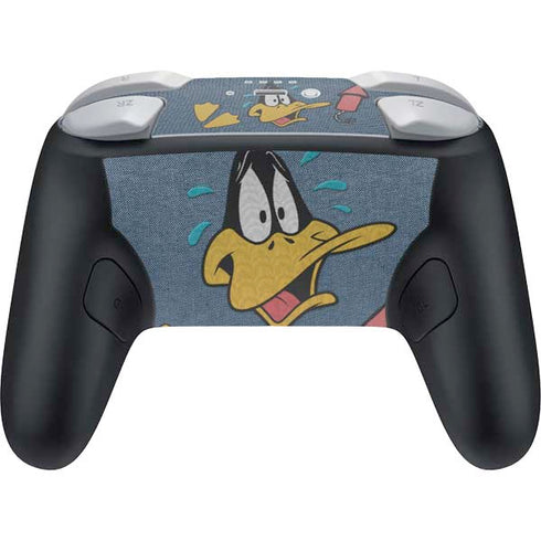 Looney Tunes Daffy Duck Thats All Folks Nintendo Switch 2 (2025) Pro Controller Skin