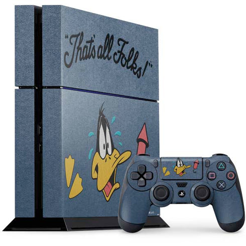 Looney Tunes Daffy Duck Thats All Folks PlayStation PS4 Skins