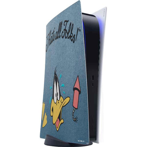Looney Tunes Daffy Duck Thats All Folks PlayStation PS5 Skins