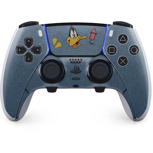 Looney Tunes Daffy Duck Thats All Folks PS5 DualSense Edge Pro Controller Skin