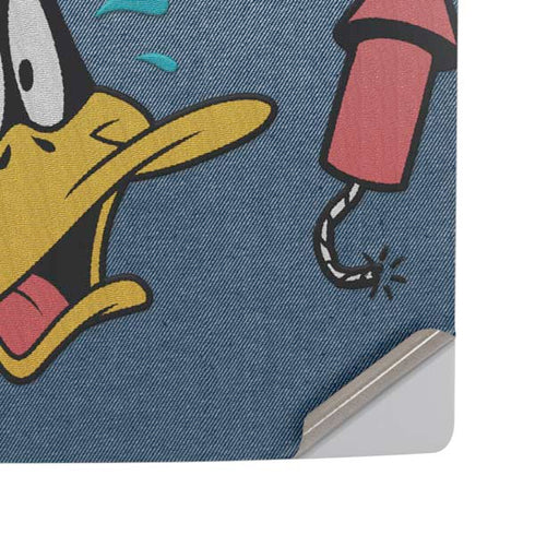 Looney Tunes Daffy Duck Thats All Folks PS5 Pro Disk Console Skin