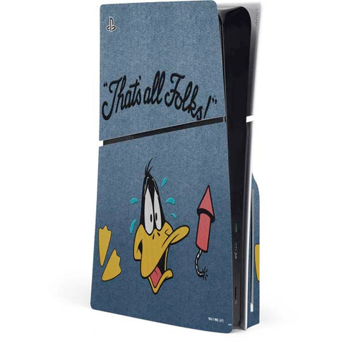 Looney Tunes Daffy Duck Thats All Folks PlayStation PS5 Skins