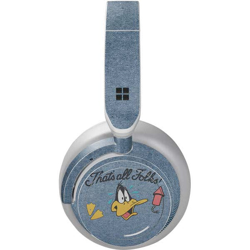 Looney Tunes Daffy Duck Thats All Folks Surface Headphones Skin
