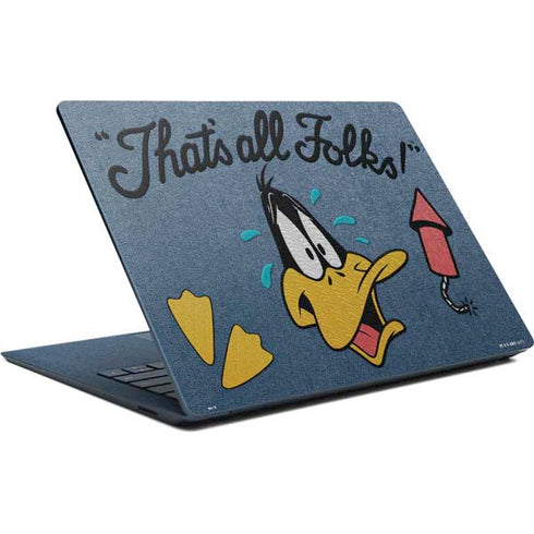 Looney Tunes Daffy Duck Thats All Folks Surface Laptop Skin