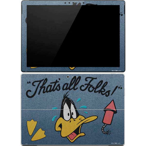 Looney Tunes Daffy Duck Thats All Folks Surface Pro 4 Skin