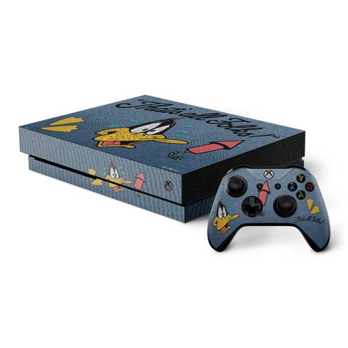 Looney Tunes Daffy Duck Thats All Folks Xbox One X Bundle Skin