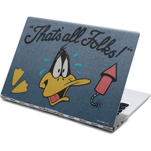 Looney Tunes Daffy Duck Thats All Folks Yoga 910 2-in-1 14in Touch-Screen Skin