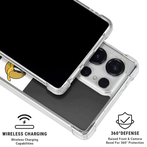 Looney Tunes Daffy Duck Three Circles Galaxy S25 Ultra Clear Case